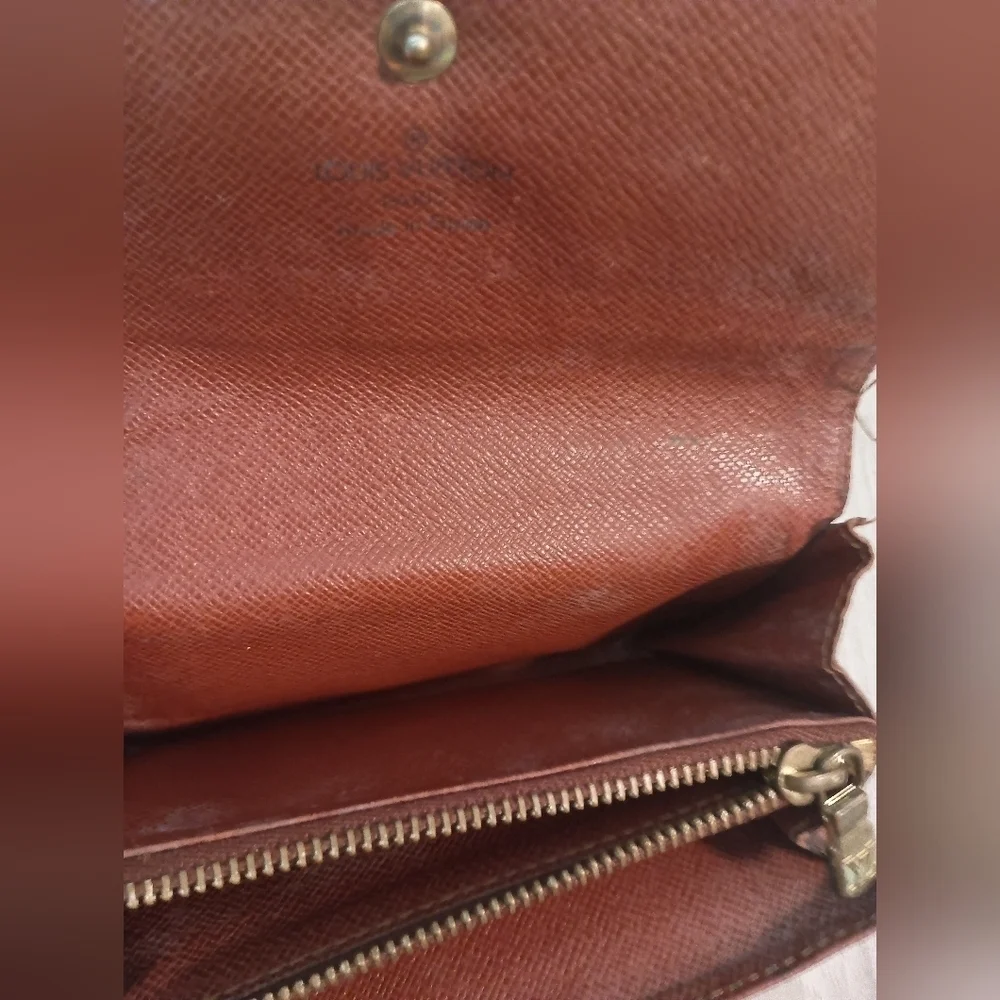 Authentic Louis Vuitton Monogram Canvas Wallet - Brown